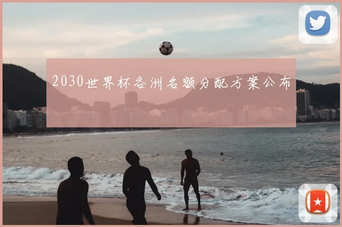 2030世界杯各洲名额分配方案公布